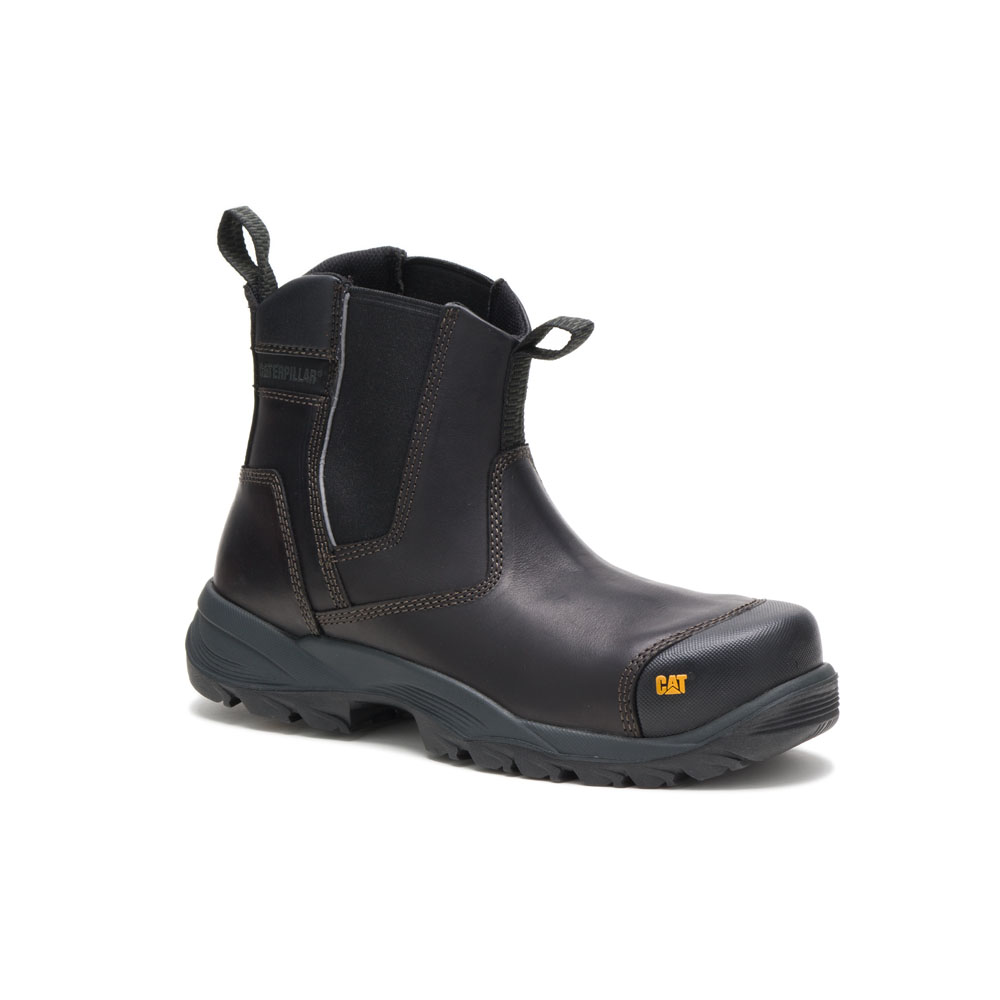 Caterpillar Boots Pakistan Sale - Caterpillar Propane St Mens Safety Boots Black (102956-ICX)